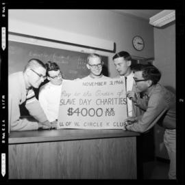 University of Waterloo, Slave Day Cheque For $4,000