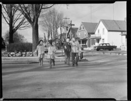 Cooper, Mrs. Wm. and Red Crossing Flags