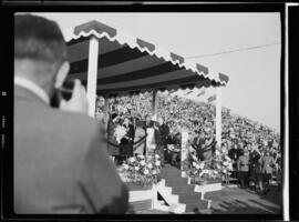 Royal Visit, Elizabeth and Philip at Hamilton