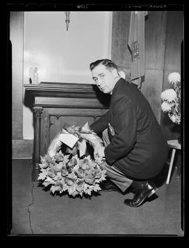 Canadian Legion President Unveils Plaque