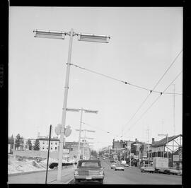 Waterloo, King St., Poles Leaning