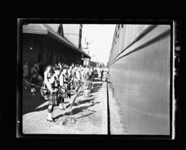 Scots Fusiliers going to camp