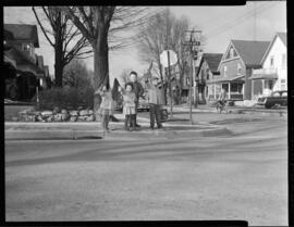 Cooper, Mrs. Wm. and Red Crossing Flags