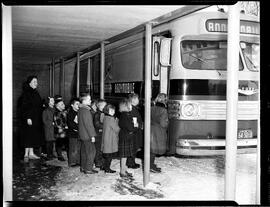 Bookmobile at Carmichael School