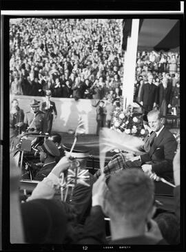 Royal Visit, Elizabeth and Philip at Hamilton