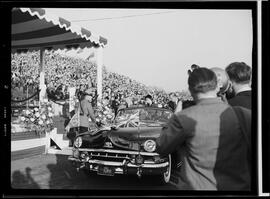 Royal Visit, Elizabeth and Philip at Hamilton