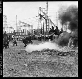 Fire, Demonstration at Hydro Station (Detweiler)